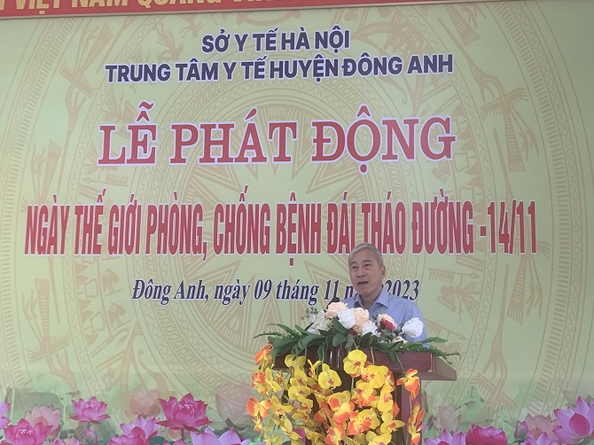 Đông Anh tổ chức Lễ mít tinh hưởng ứng Ngày Thế giới phòng chống bệnh đái tháo đường