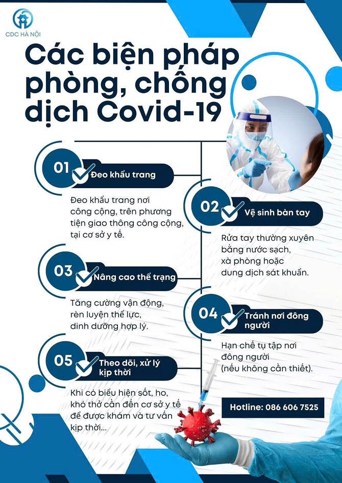 Tình hình dịch bệnh COVID-19 tại Hà Nội 4 tháng đầu năm 2025 và khuyến cáo phòng, chống dịch