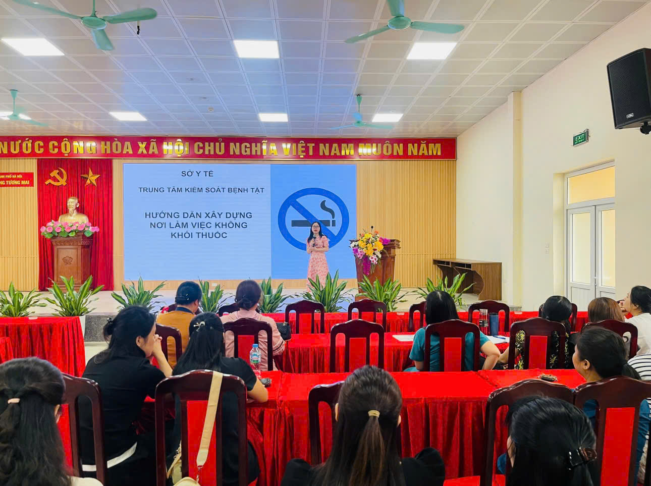 CDC Hà Nội tổ chức tập huấn nâng cao năng lực phòng, chống tác hại của thuốc lá tại các xã, phường