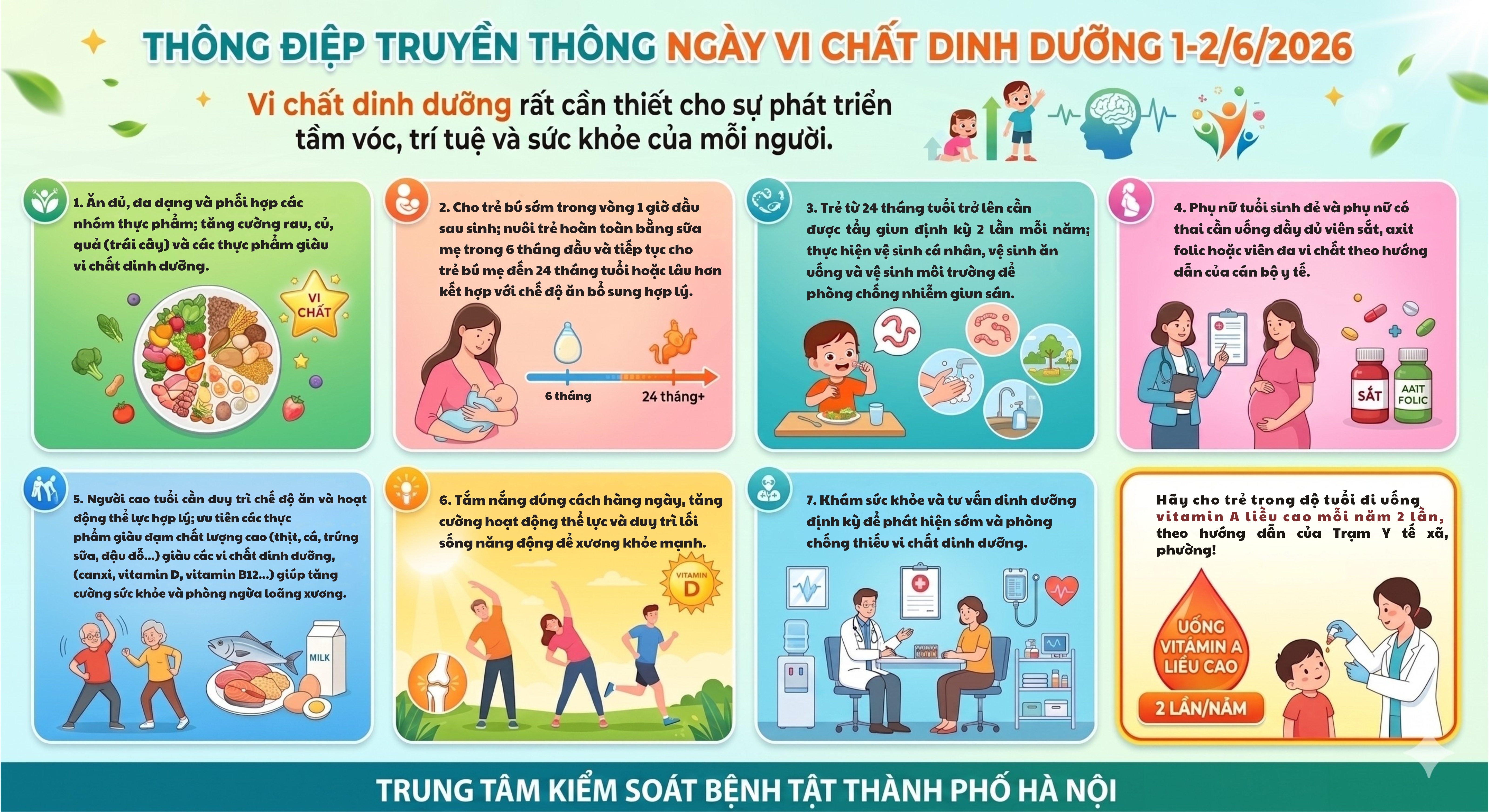 Thông điệp Ngày vi chất dinh dưỡng 1 - 2/6/2026