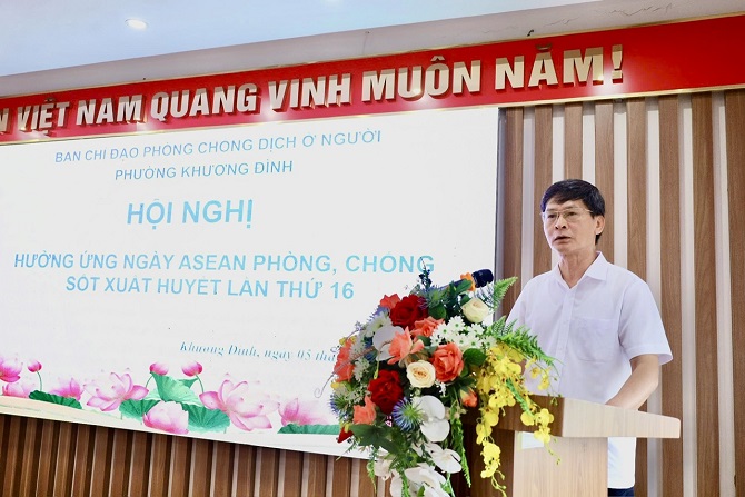 Phường Khương Đình chủ động kiểm soát, ngăn chặn dịch bệnh và nâng cao ý thức của cộng đồng trong công tác phòng chống sốt xuất huyết