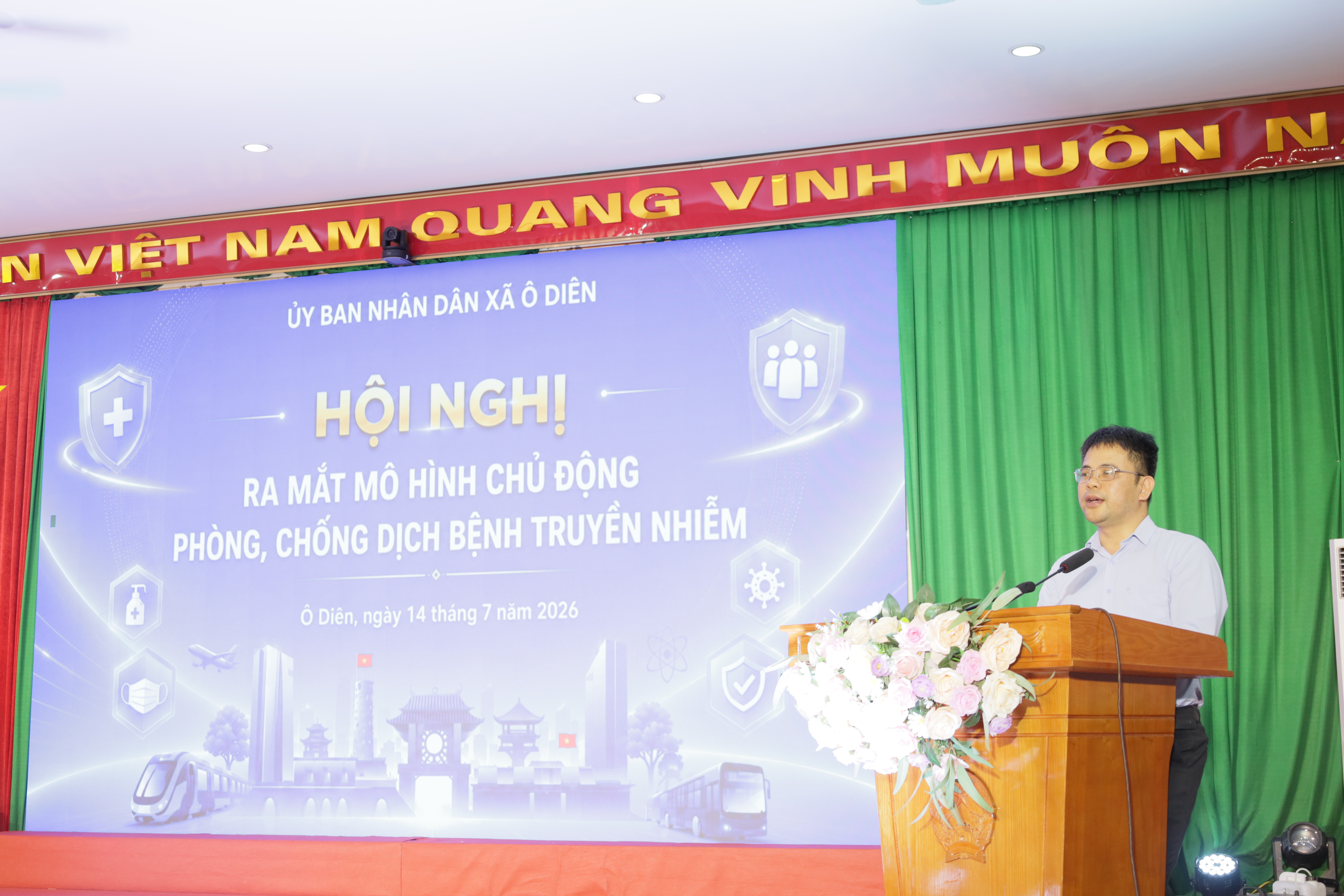 Xã Ô Diên ra mắt “Mô hình chủ động phòng chống dịch bệnh truyền nhiễm”