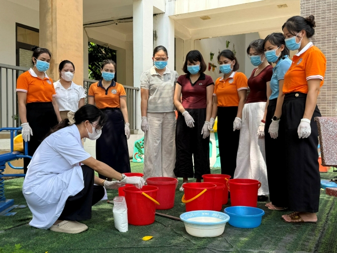 Chung tay phòng chống dịch bệnh bảo vệ sức khỏe học sinh ngay từ đầu năm học